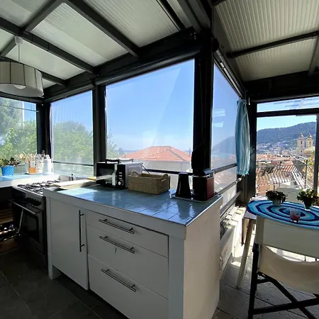 Attic With Sea View And Car Box