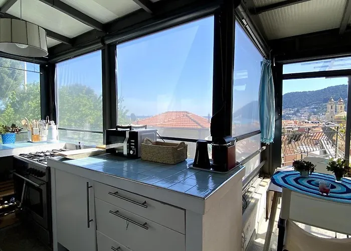 Attic With Sea View And Car Box